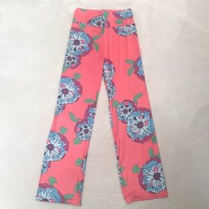 Coral Floral Bohemian High Waist Palazzo Pants